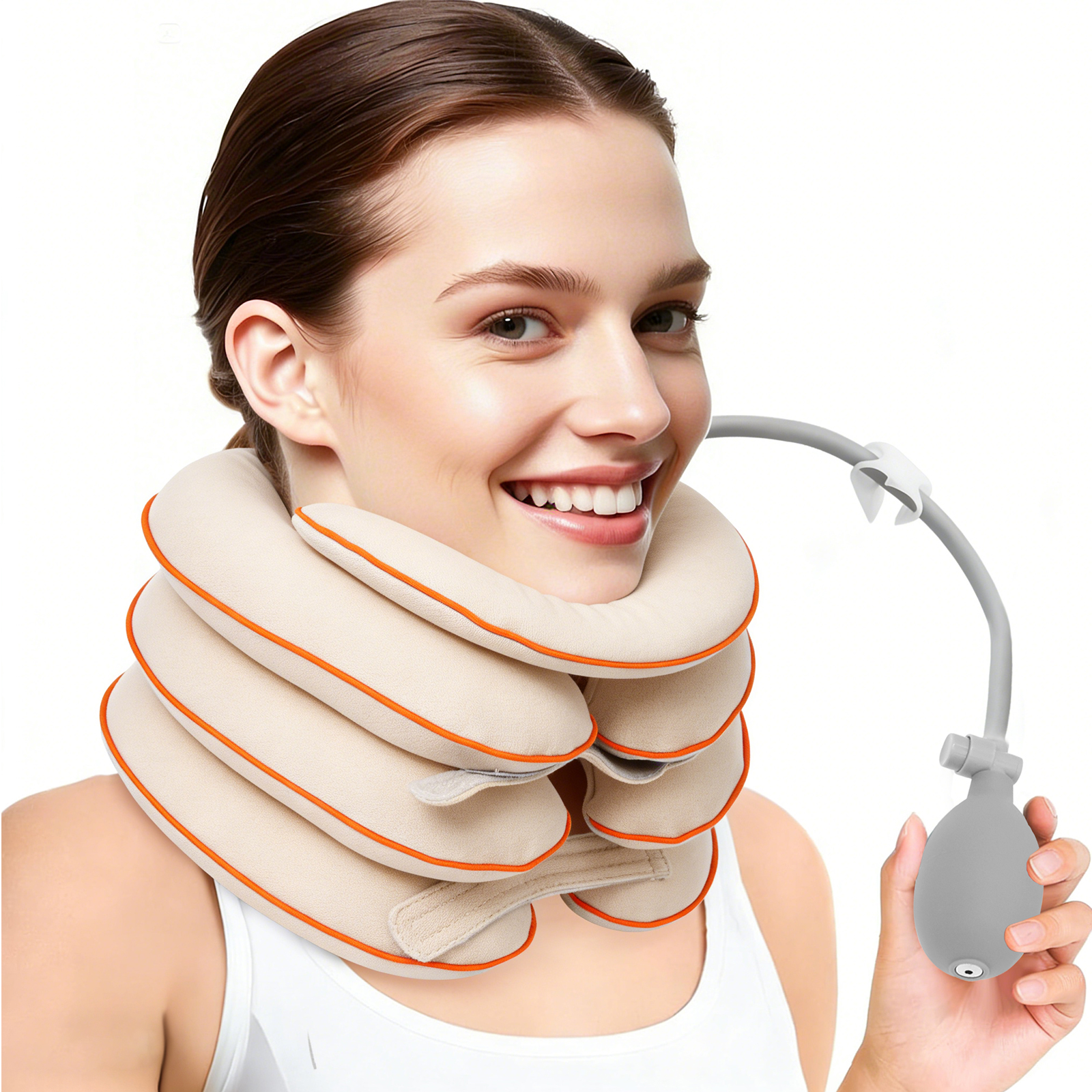 Office Tech For Home - Inflatable Neck Stretcher Tech Cloth Cervical