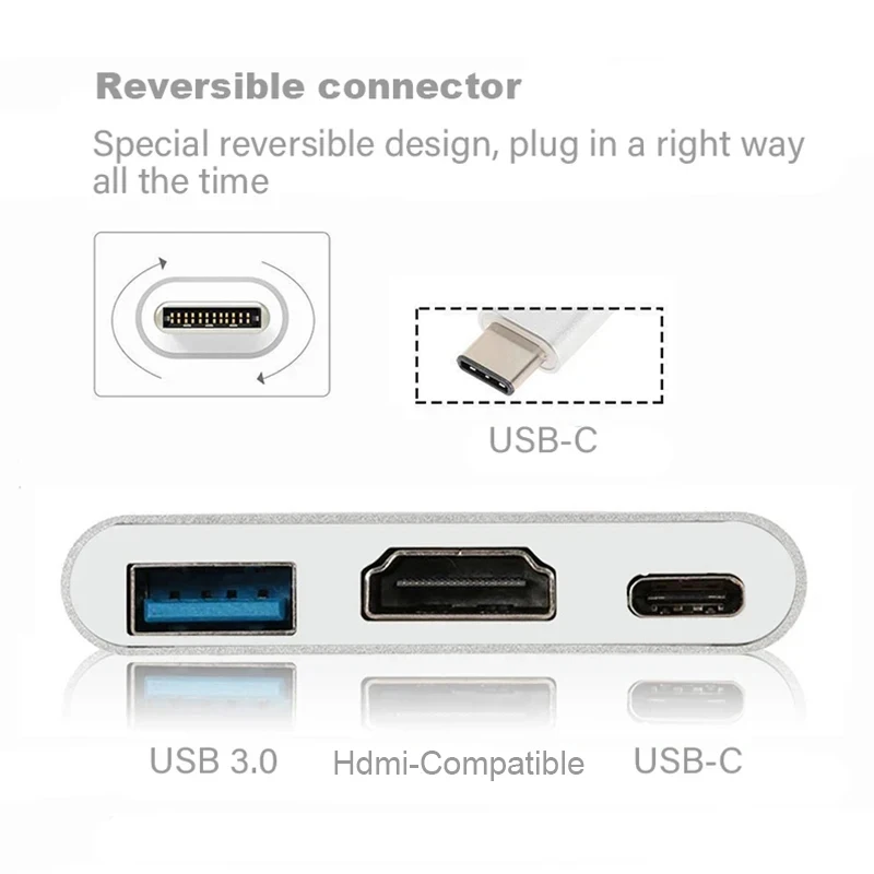 3 IN 1 USB PD HDMI Docking Sta - Docking Station Usb C のレビューと価格