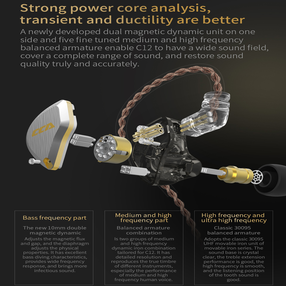 CCA C12 in Ear Metal Headphone - Office Work Tech のレビューと価格
