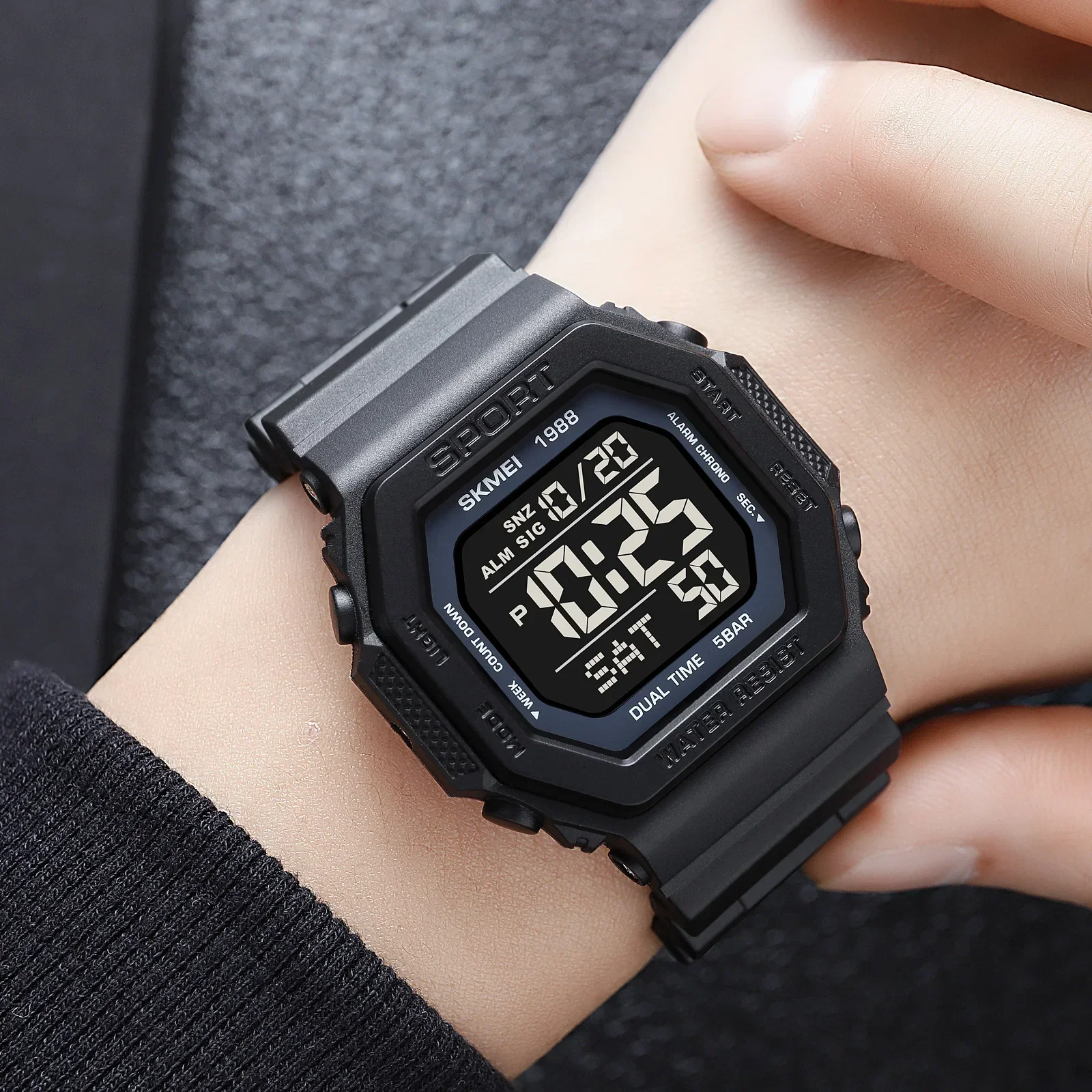 Skmei 1988 Men's Military Coun - Digital Timer Countdown のレビューと価格