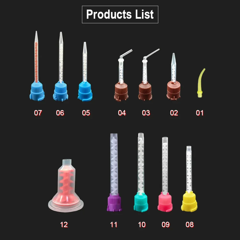 100Pcs/pack Dental Mixing Nozz - Tape Gun Dispenser のレビューと価格