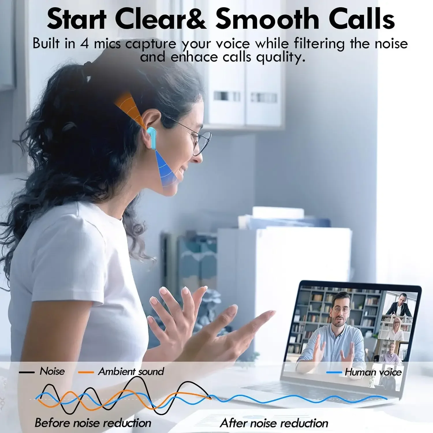 Original Air True Wireless blu - Office Work Tech のレビューと価格
