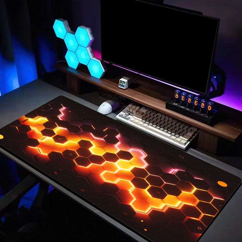 VIKAMA Hexagon Neon Gaming Mou - Office Desk Tech Accessories のレビューと価格