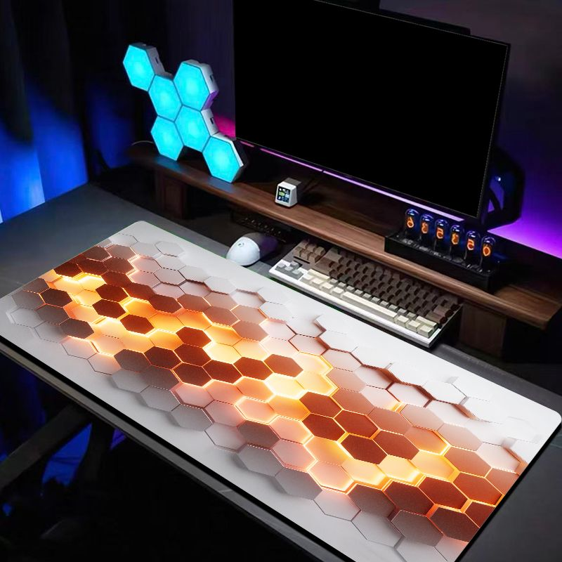 VIKAMA Hexagon Neon Gaming Mou - Office Desk Tech Accessories のレビューと価格