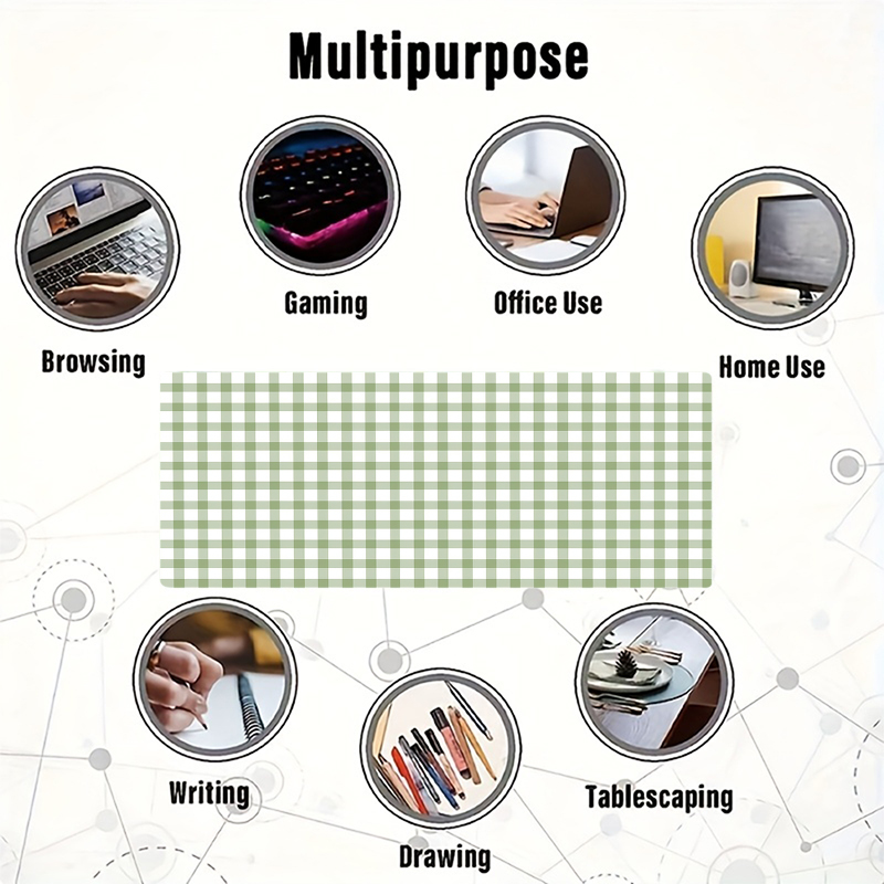 1pc Green Grid Control Art Mou - Office Desk Tech Accessories のレビューと価格