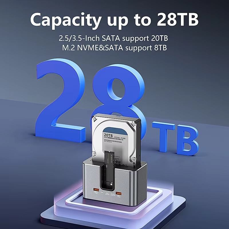 EE1 Custom All in One Dual Bay - Docking Station Usb C のレビューと価格