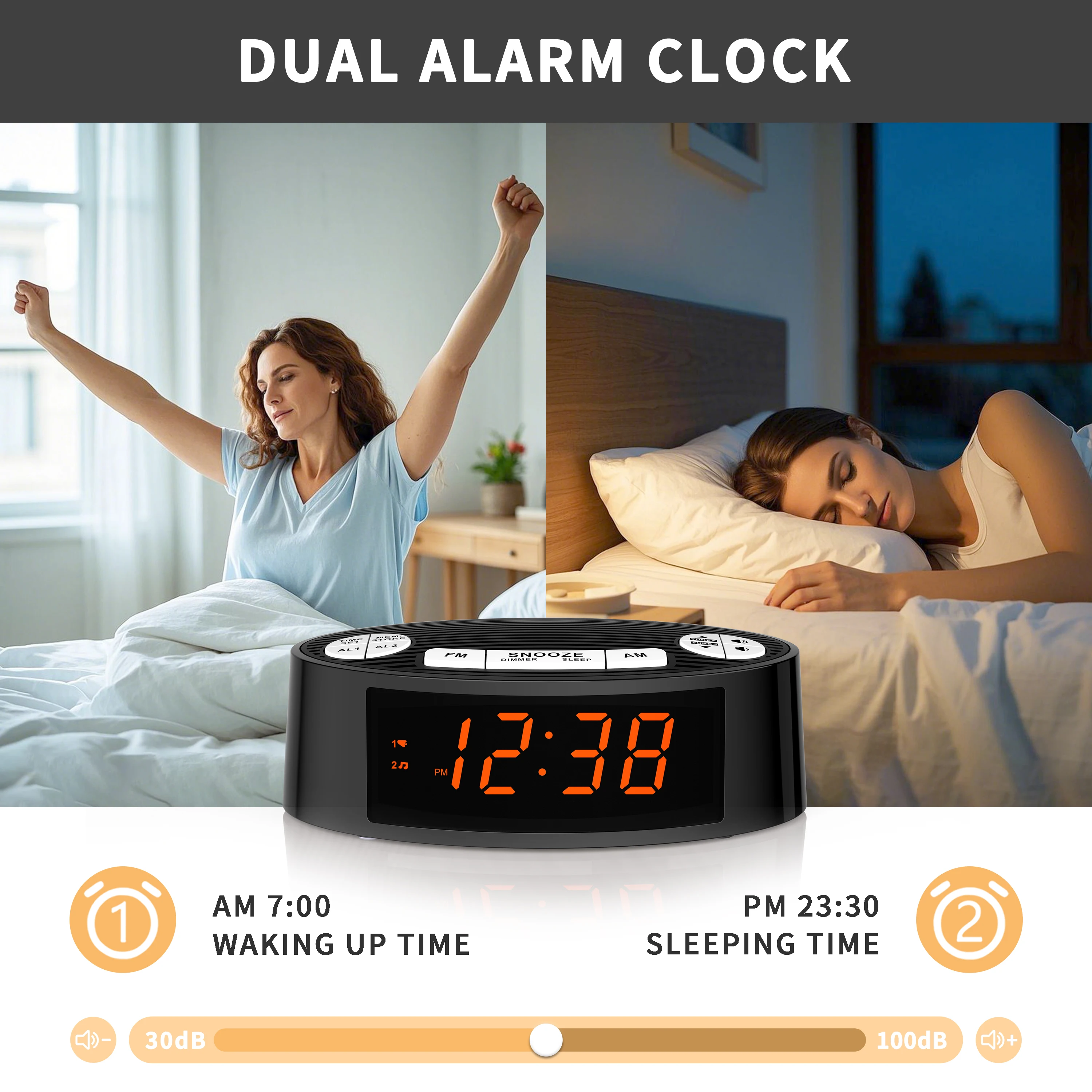 iTOMA CKS3301U FM Alarm Clock  - Digital Timer Countdown のレビューと価格