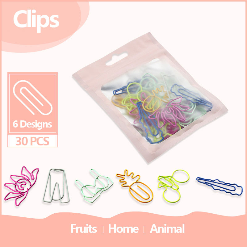 30 PCS Kawaii Paper Clips Book - Office Desk Tech Accessories のレビューと価格