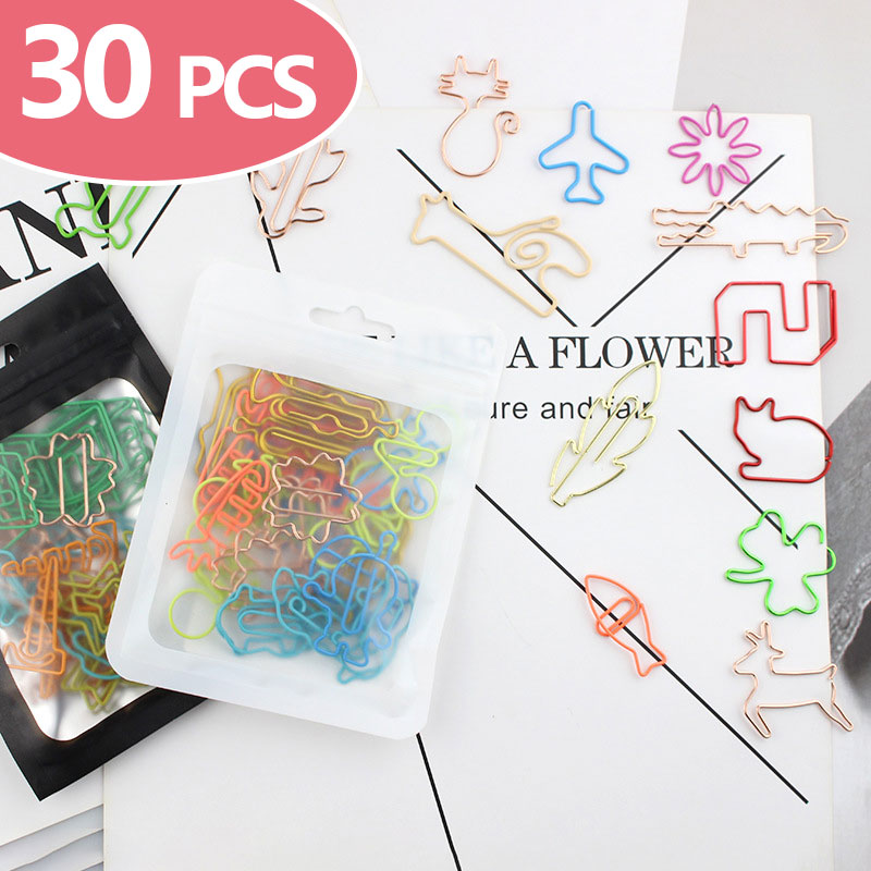 30 PCS Kawaii Paper Clips Book - Office Desk Tech Accessories のレビューと価格