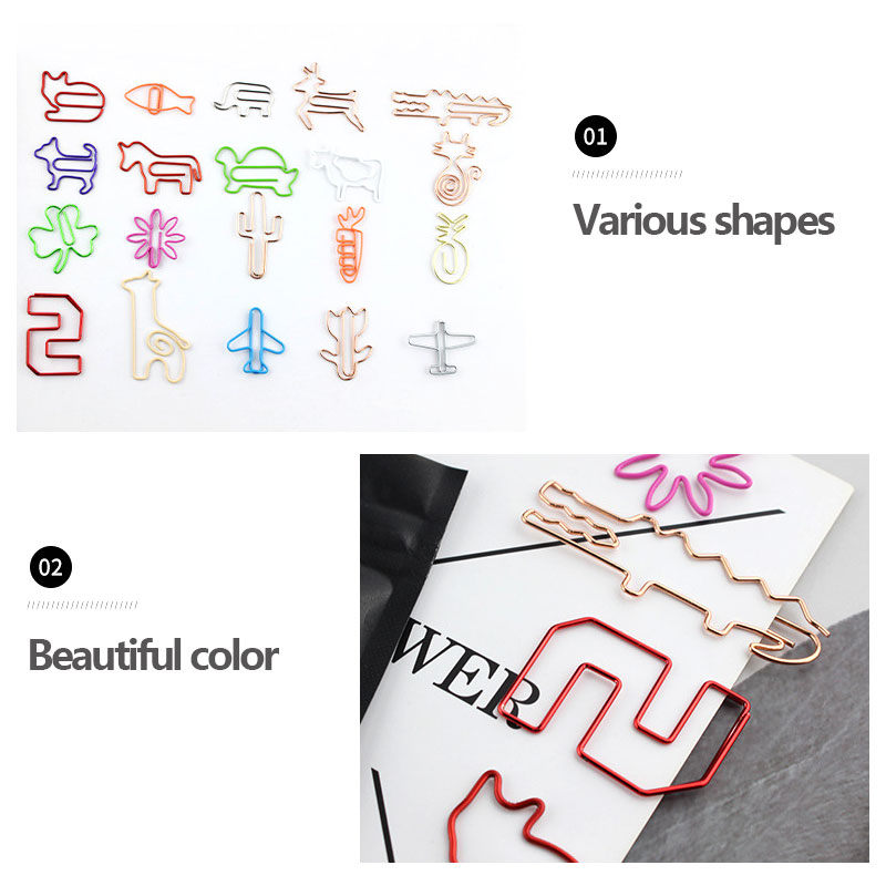 30 PCS Kawaii Paper Clips Book - Office Desk Tech Accessories のレビューと価格