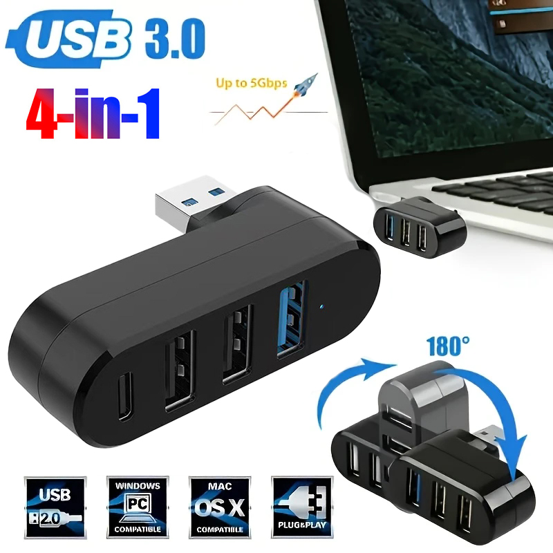USB 3.0 Power Adapter 180° Rot - Docking Station Usb C のレビューと価格