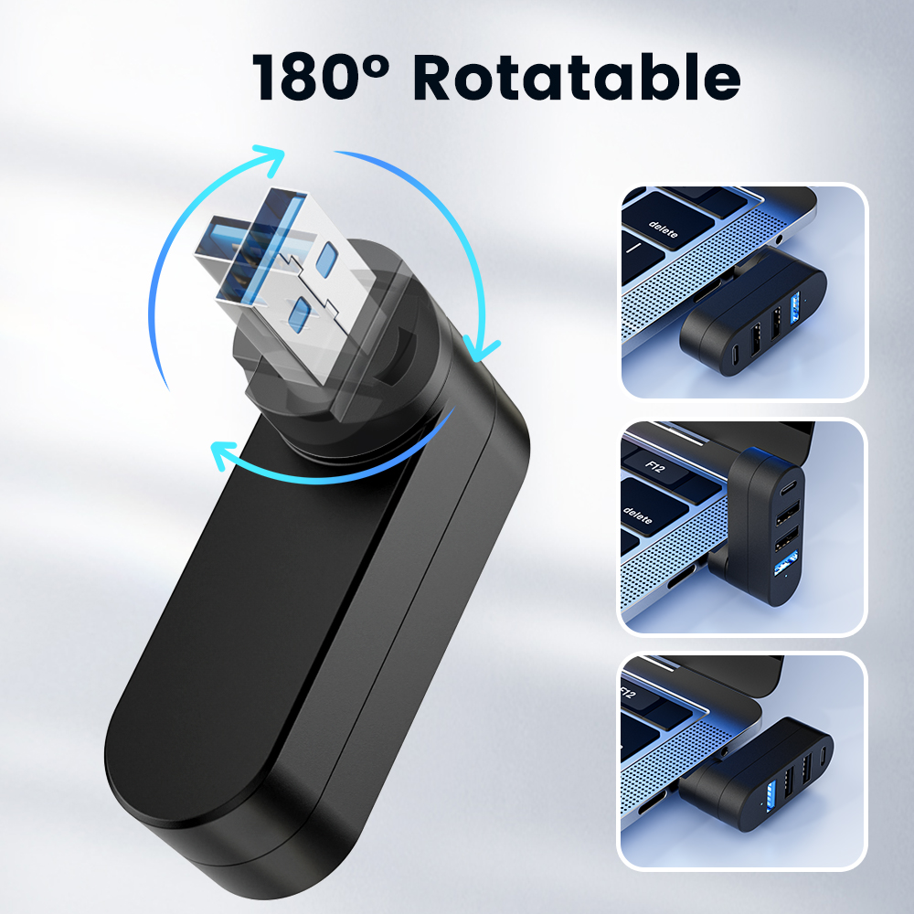 USB 3.0 Power Adapter 180° Rot - Docking Station Usb C のレビューと価格