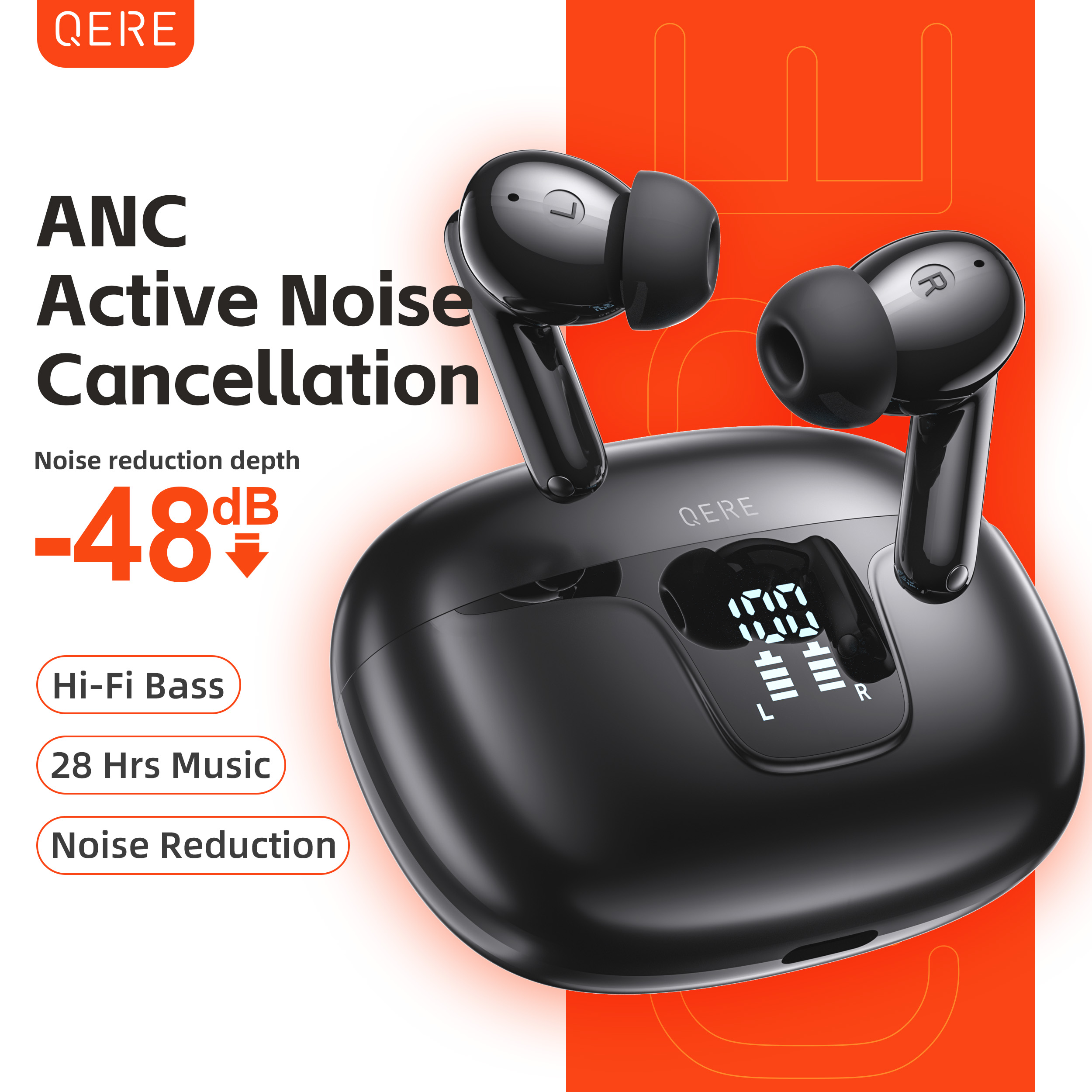 QERE E60 Wireless Headphones,  - Office Work Tech のレビューと価格