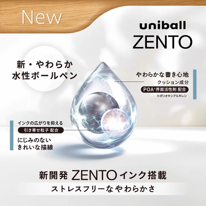 Uni-ball ZENTO Gel Pen 0.38mm/ - Office Work Tech のレビューと価格