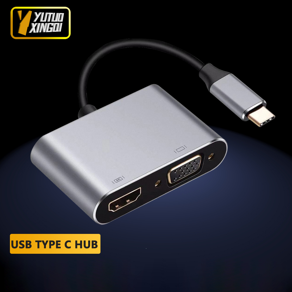 4K USB Type C to VGA 1080P USB - Docking Station Usb C のレビューと価格