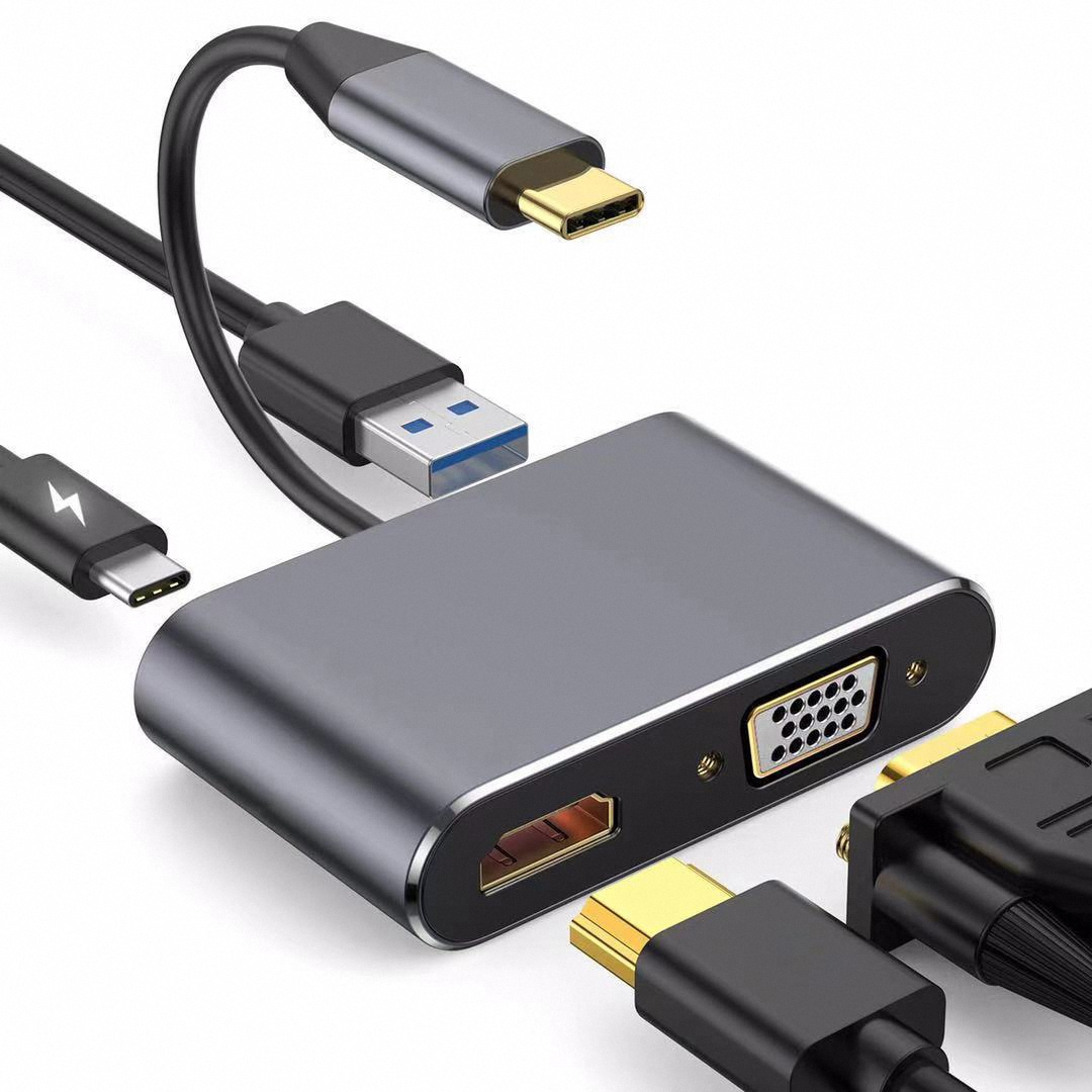 4K USB Type C to VGA 1080P USB - Docking Station Usb C のレビューと価格