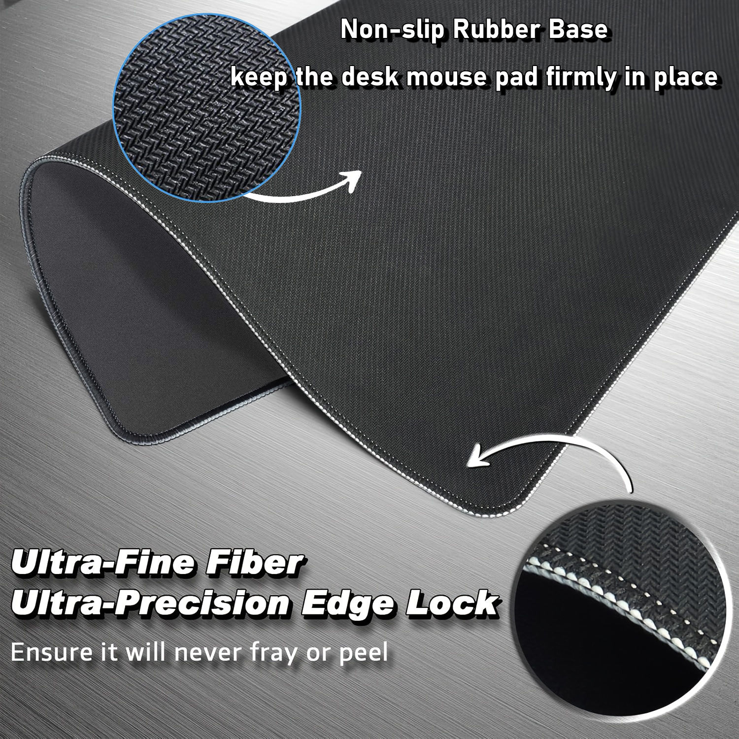 Black Gray Swirl Design large  - Office Desk Tech Accessories のレビューと価格