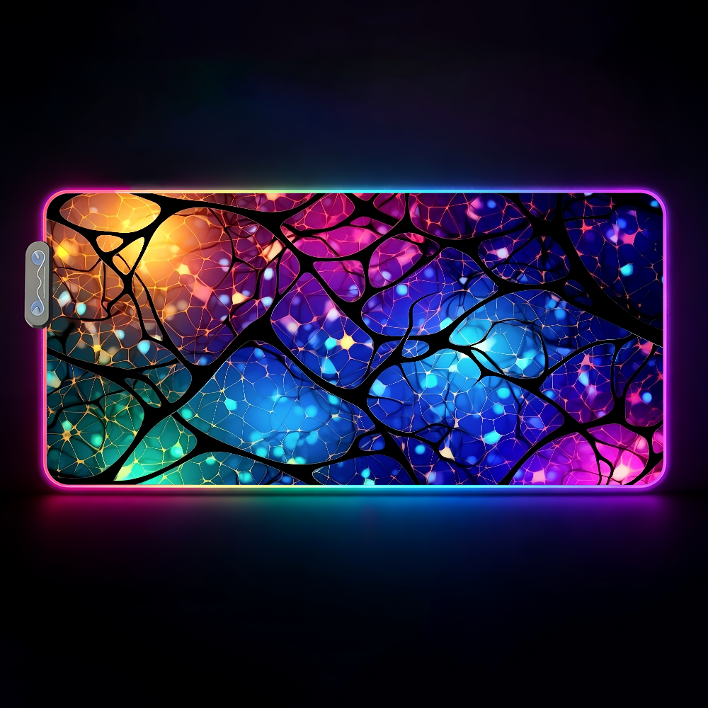 Tech Style Neon Mouse Pad RGB  - Office Desk Tech Accessories のレビューと価格