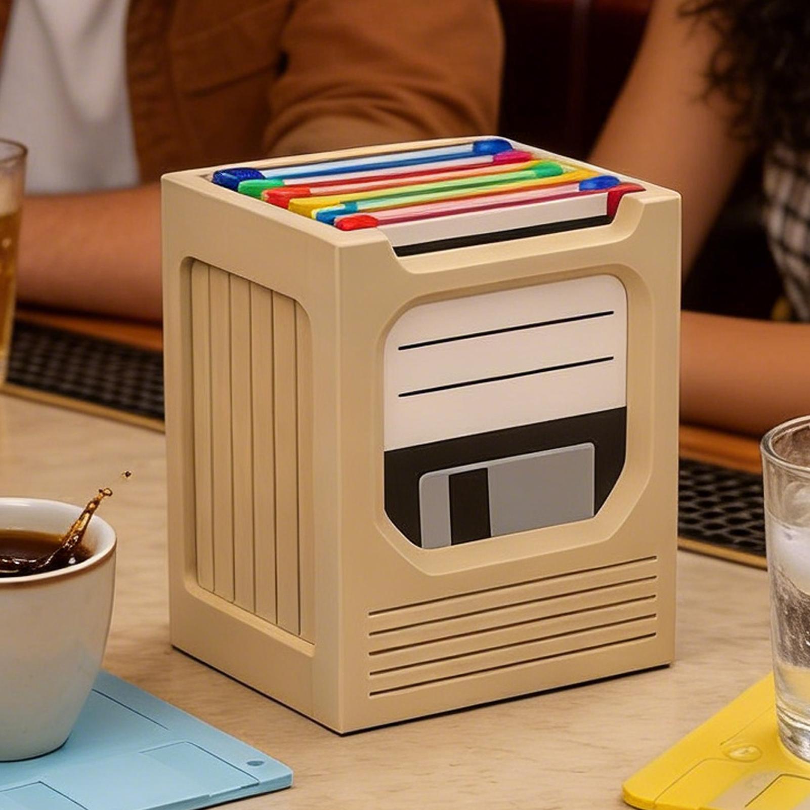 Retro Tech Coaster Holder Set  - Office Tech For Home のレビューと価格