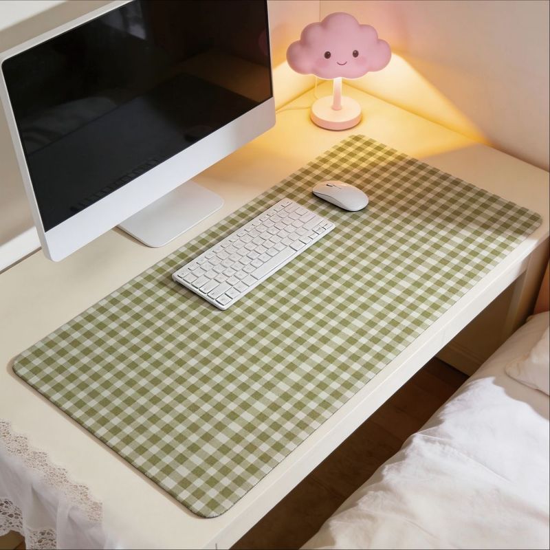 Olive Green Check Design Mouse - Office Desk Tech Accessories のレビューと価格