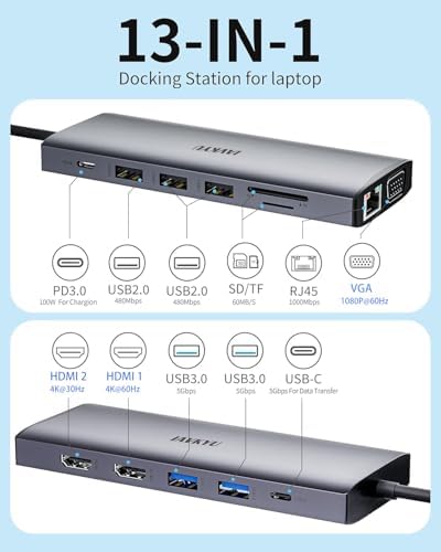Portable USB C Dock for Multip - Docking Station Usb C のレビューと価格