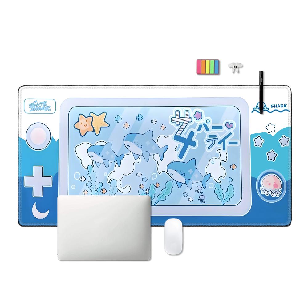 Cute Shark Party Mouse Pad Lar - Office Desk Tech Accessories のレビューと価格