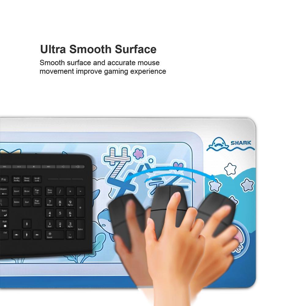 Cute Shark Party Mouse Pad Lar - Office Desk Tech Accessories のレビューと価格