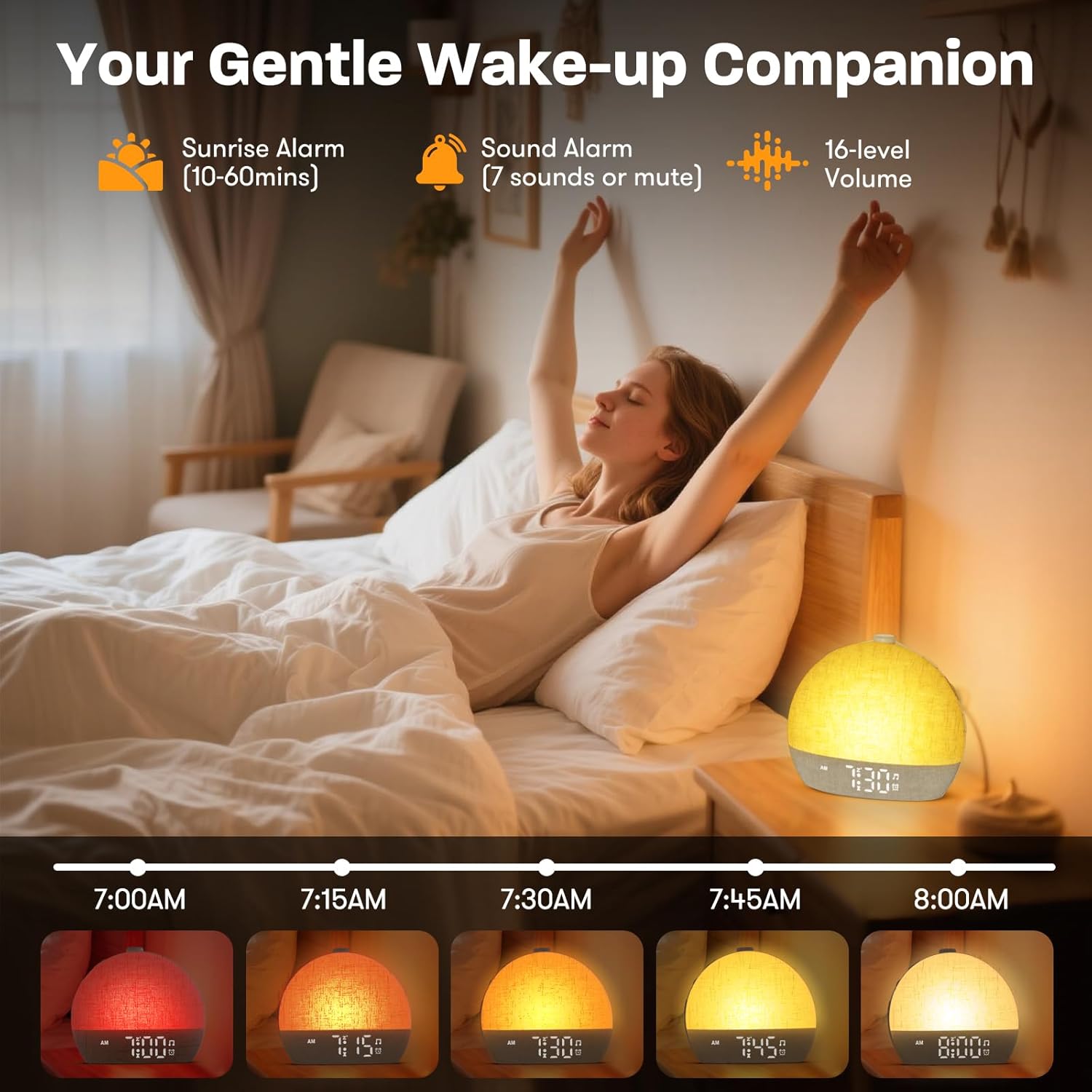 Wake Up Light Sunrise Alarm Cl - Digital Timer Countdown のレビューと価格